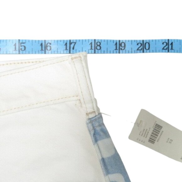 Anthropologie Pilcro The Devon Denim Shorts Wave Print Edition 32 - Picture 6 of 12